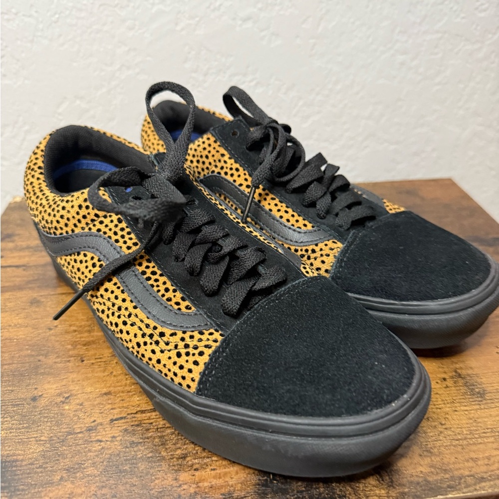 Vans Black and Yellow Dot Sneakers